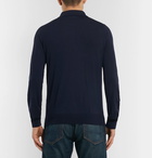 Brioni - Slim-Fit Wool Half-Zip Sweater - Men - Navy