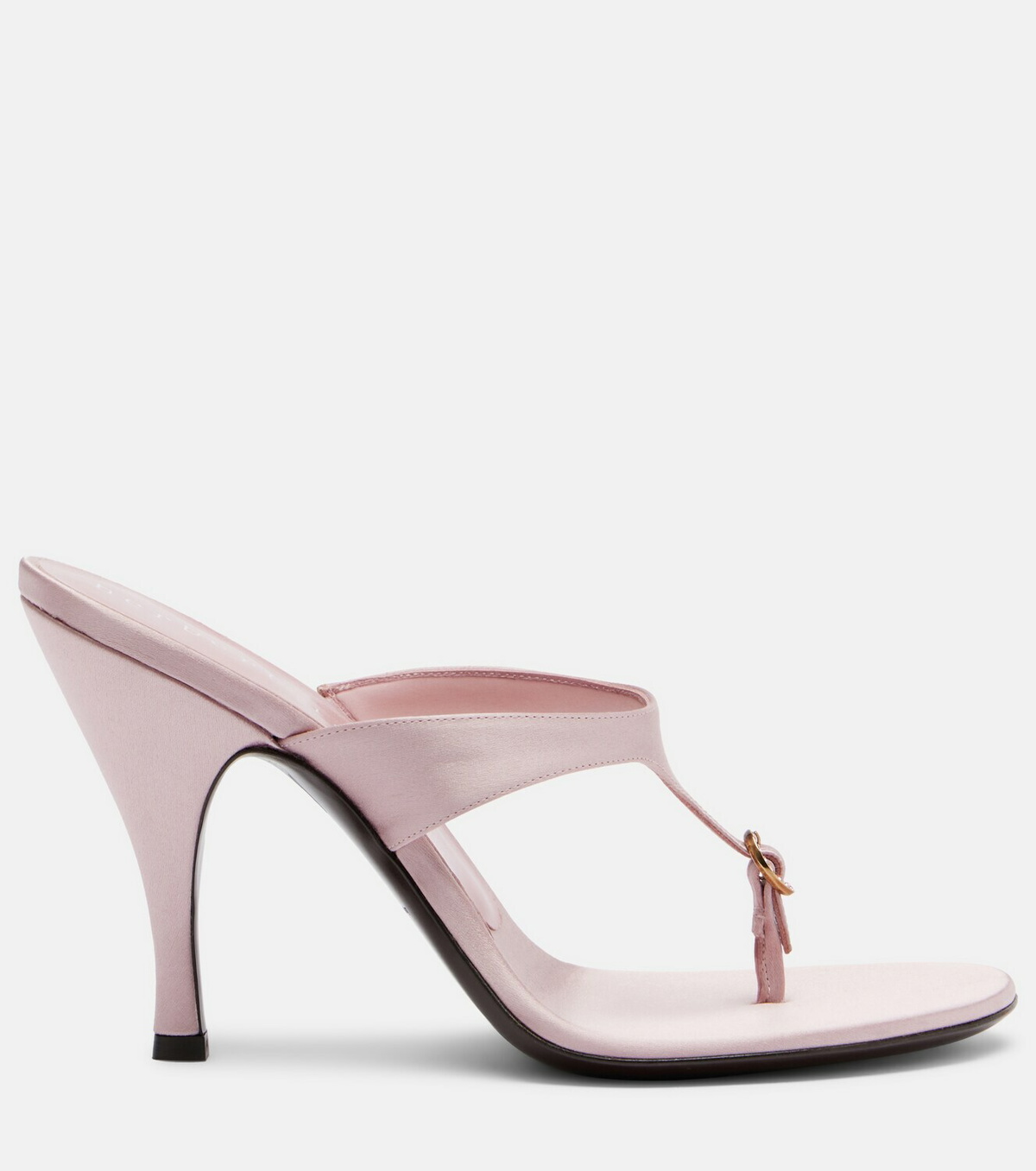 Herbert Levine Kiss And Tell embellished satin thong sandals