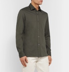 TOM FORD - Slim-Fit Cotton-Jersey Shirt - Gray