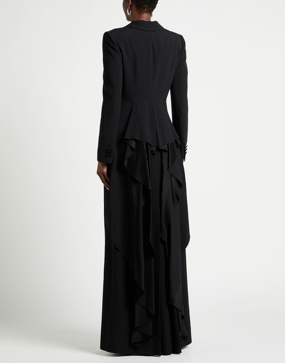 Alberta Ferretti Womens Overcoat & Trench Coat in Black