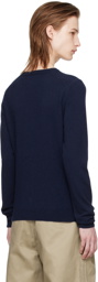 Meryll Rogge Navy Cutout Cardigan