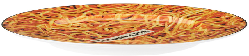 Seletti White Toiletpaper Edition Spaghetti Plate