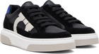 Ferragamo Black Low Cut Gancini Outline Sneakers