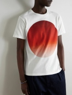 Blue Blue Japan - Omaru Gradation Printed Cotton-Jersey T-Shirt - White