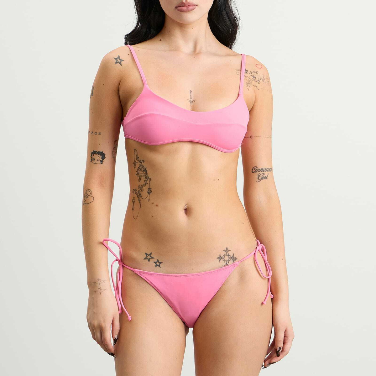 Fruity Booty Women's Tie Bikini Bottoms in Pink