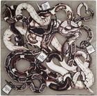 Acne Studios Beige Printed Silk Scarf