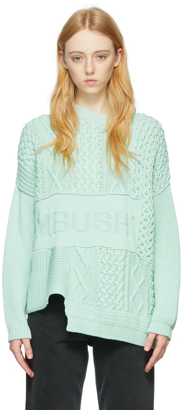 Photo: AMBUSH Green Cotton Sweater