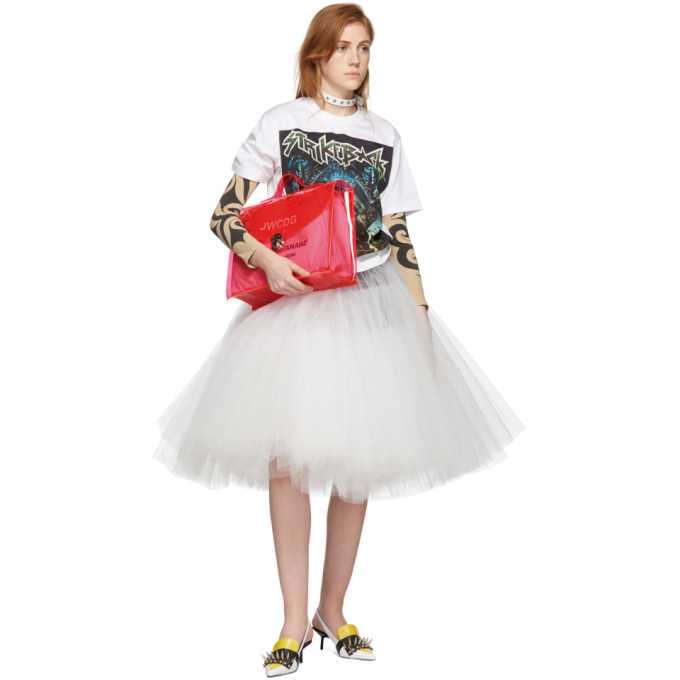 Junya Watanabe Black and White Tulle Skirt Junya Watanabe