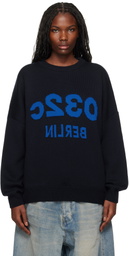 032c Navy Selfie Sweater