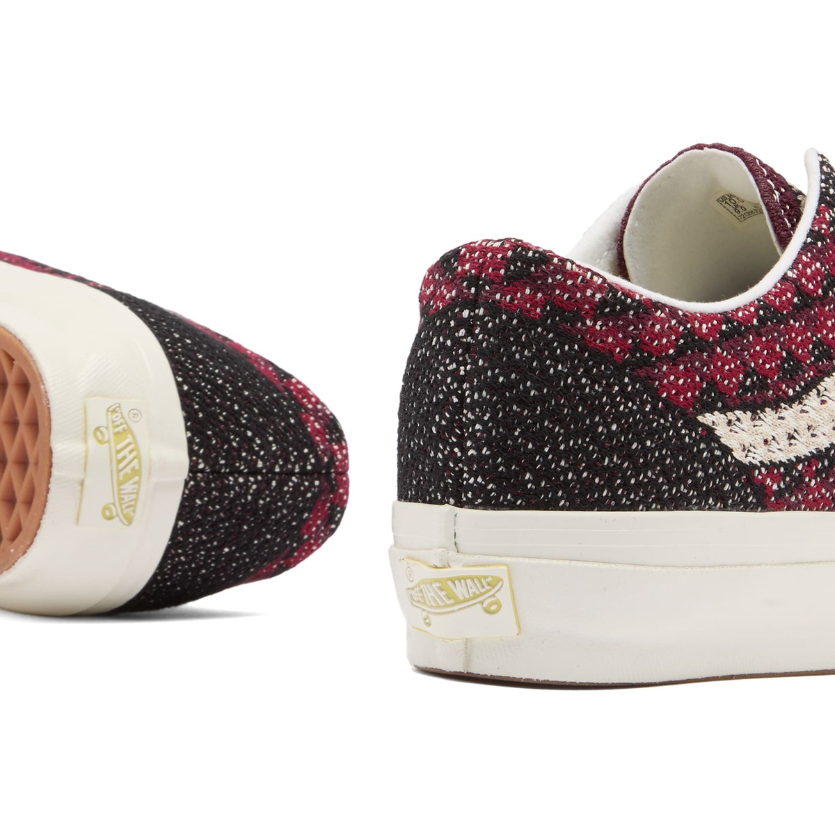 Vans LX Old Skool 36 EK sneaker in Geo Check Bordeaux