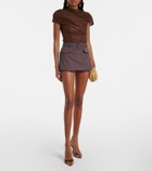 Self-Portrait Belted skort
