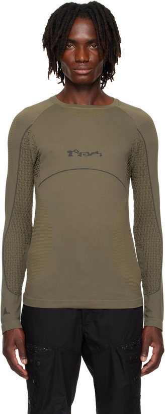 Photo: ROA Khaki Seamless Long Sleeve T-shirt