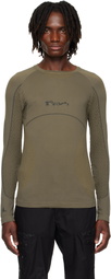 ROA Khaki Seamless Long Sleeve T-shirt