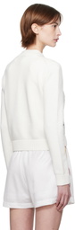 Casablanca White Embroidered Sweater