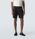 Dolce&Gabbana Pleated cotton-blend Bermuda shorts