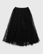 Rotate Birger Christensen Lace Long Midi Skirt Black Skirts