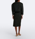 Shushu/Tong Tweed midi skirt
