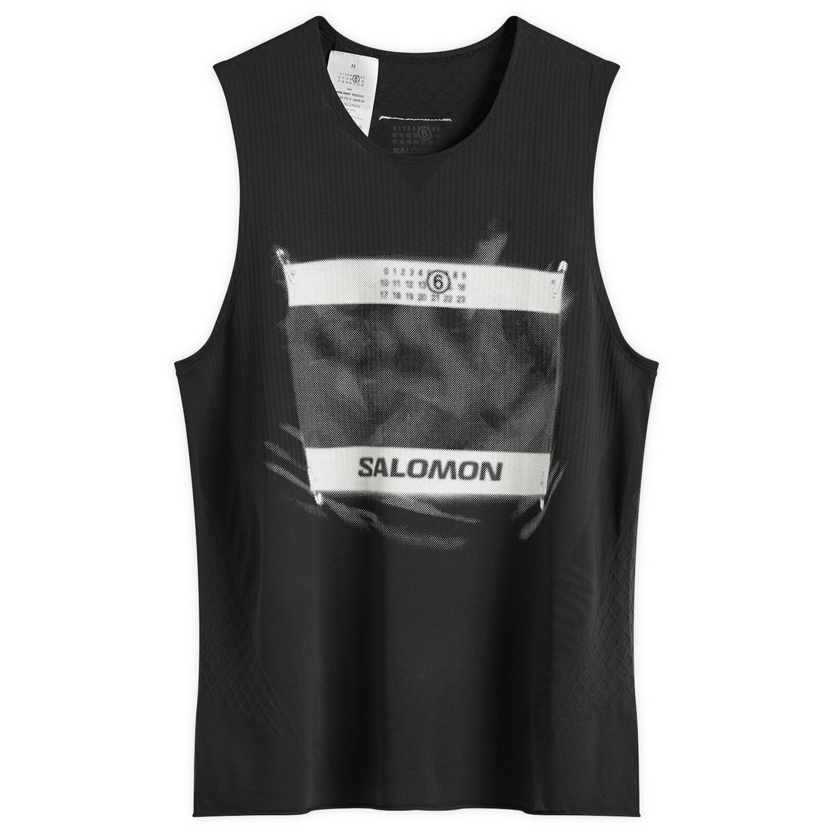 MM6|SLEEVELESS (S52NL0071 M20101 900) MM6 Maison Margiela Black Paneled Tank Top MM6 Maison Margiela