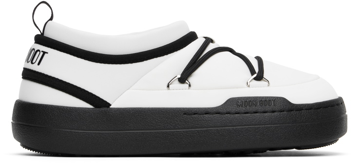 Photo: Moon Boot White & Black Park Icon Loafers