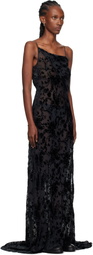 Ann Demeulemeester Black Aaricia Bias Slip Maxi Dress