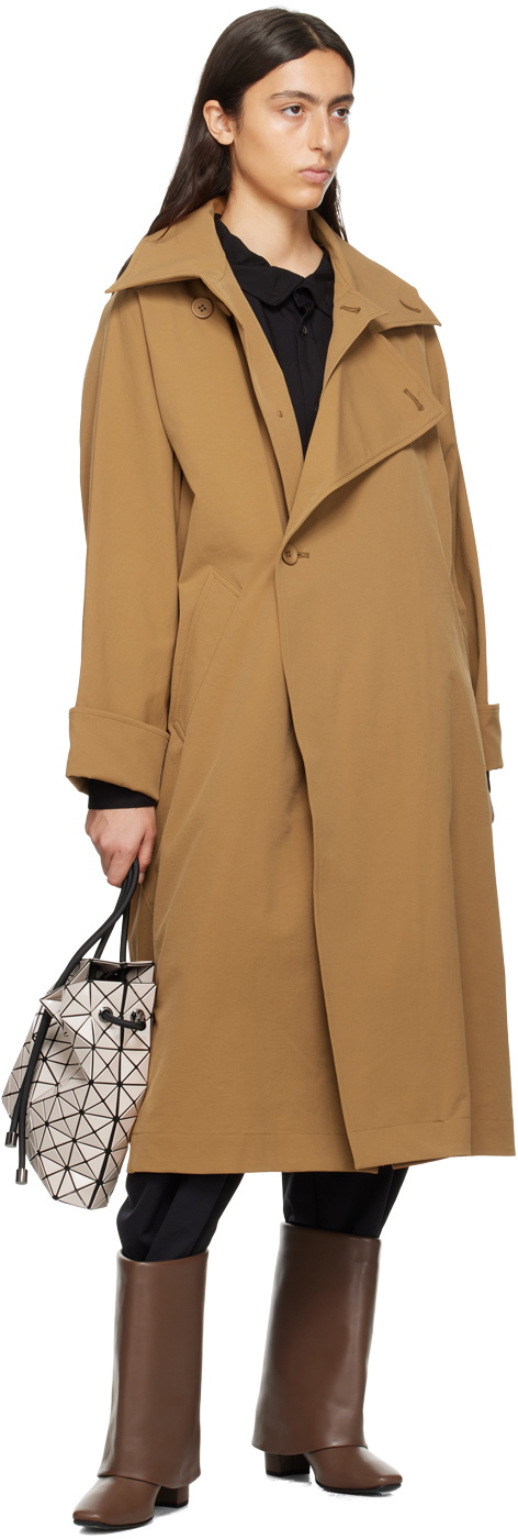 Issey Miyake Brown Canopy Coat