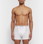 Calvin Klein Underwear - Three-Pack Stretch-Cotton Boxer Briefs - Men - White