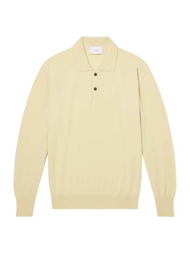 Photo: ssstein - Cashmere Polo Sweater - Yellow