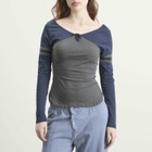 Peachy Den Women's Bebe Long Sleeve in Moonlight