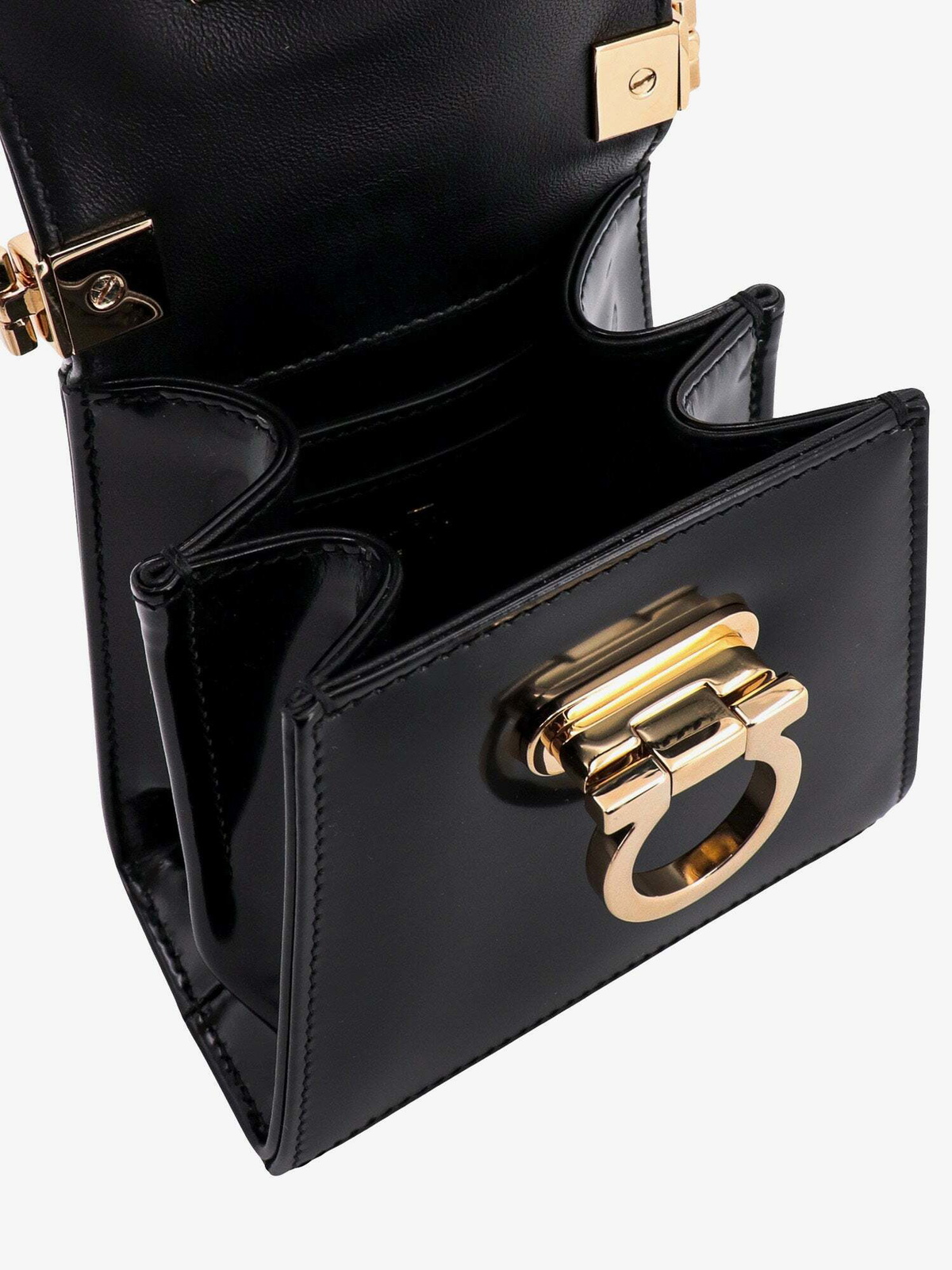 Ferragamo Top Handle Xs Black Womens Salvatore Ferragamo