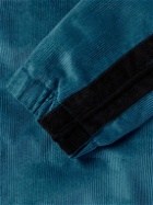Marni - Two-Tone Cotton-Corduroy Track Jacket - Blue