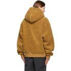 Stussy Beige Sherpa Zip Hoodie