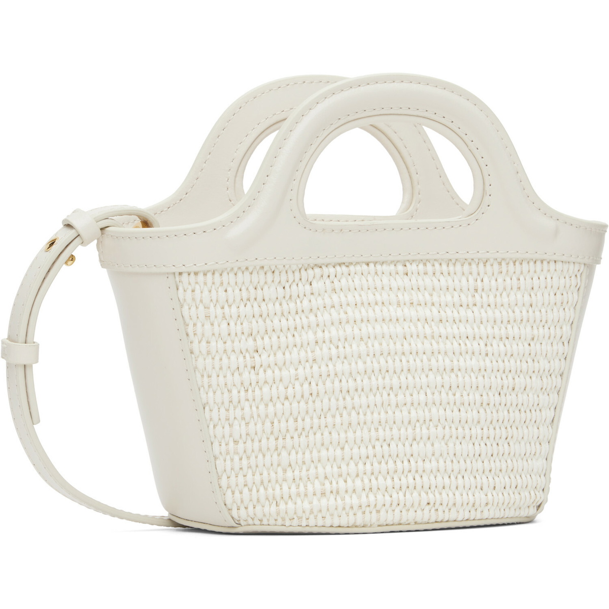 Marni White Tropicalia Micro Tote
