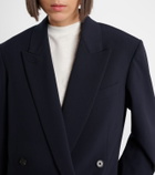The Row Paden double-breasted virgin wool blazer