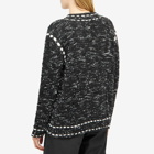 TheOpen Product Women's OPEN YY Tweed Stitch Cardigan in Black