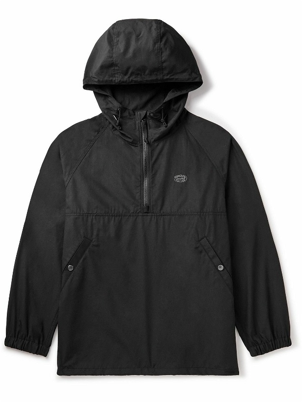 Photo: Snow Peak - Cotton-Blend Shell Half-Zip Hooded Jacket - Black
