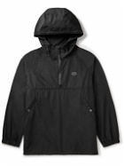 Snow Peak - Cotton-Blend Shell Half-Zip Hooded Jacket - Black