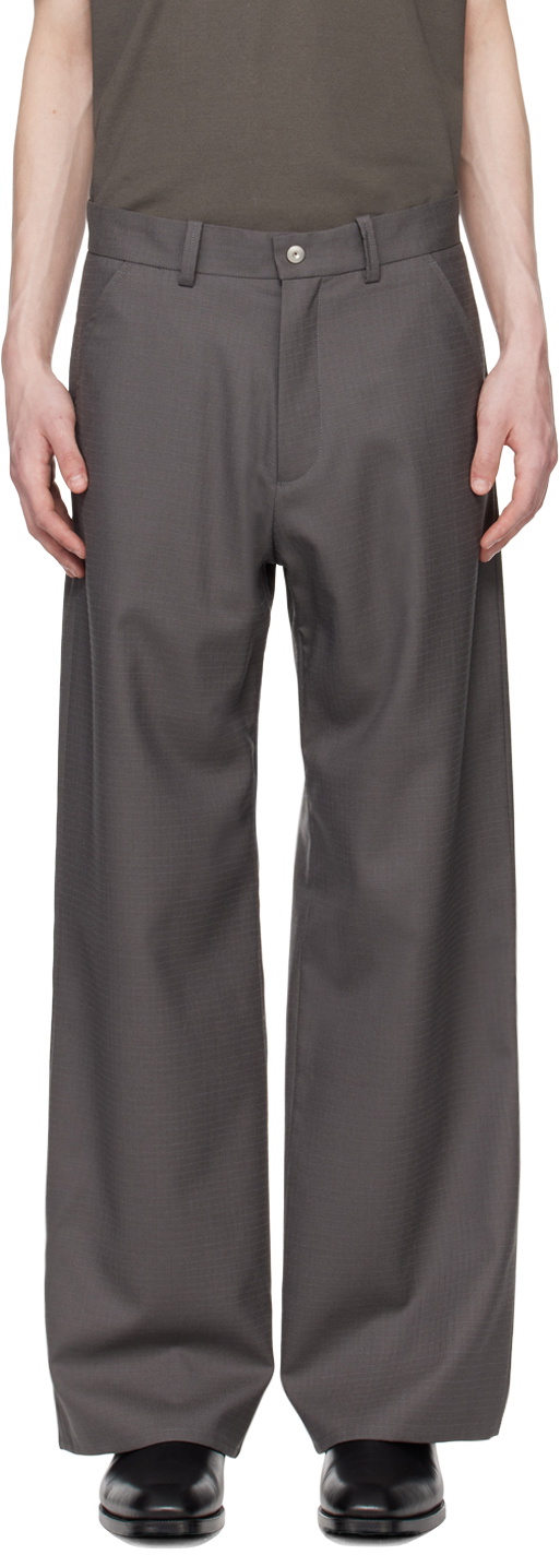 Omar Afridi Gray Riveted Lounge Pants Omar Afridi