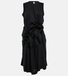 Noir Kei Ninomiya Cotton twill midi dress