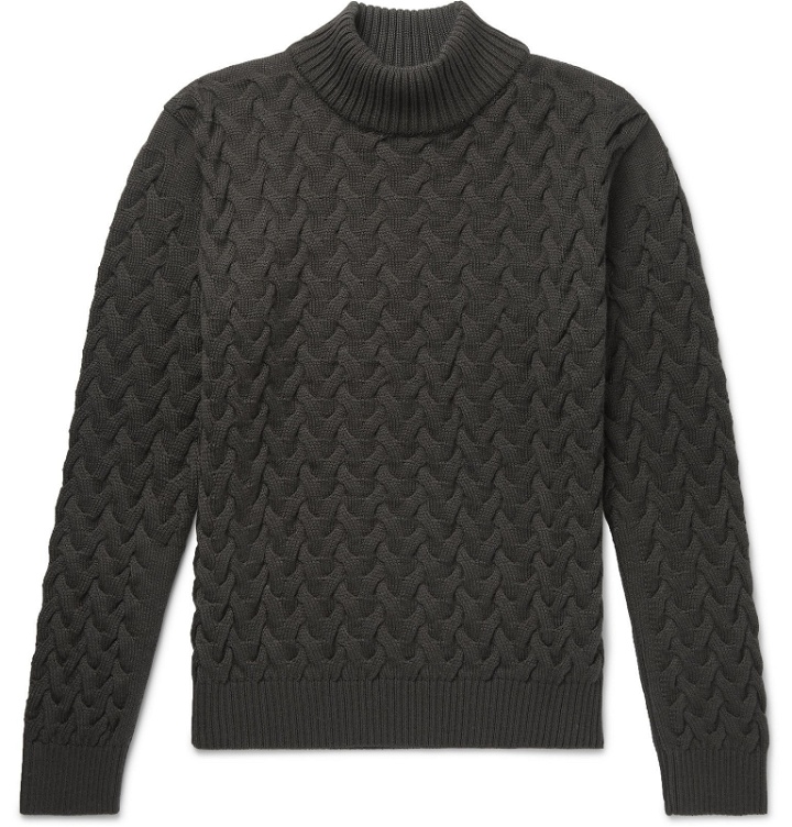 Photo: S.N.S. Herning - Ribbed Wool Sweater - Gray