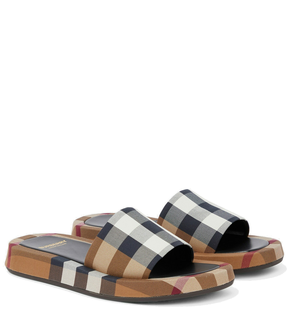 Burberry Checked cotton slides Burberry