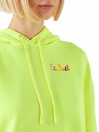 MC2 Saint Barth Fluo Yellow Hoodie With St. Barth Embroidery