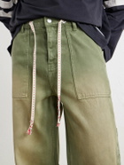 NAHMIAS - Gardener Utility Wide-Leg Drawstring Jeans - Green