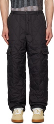 TAION Black Military Down Cargo Pants