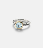 David Yurman DY Mercer® sterling silver and 18kt gold ring with topaz