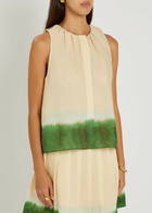 Vince Dip-dye Woven top Cream