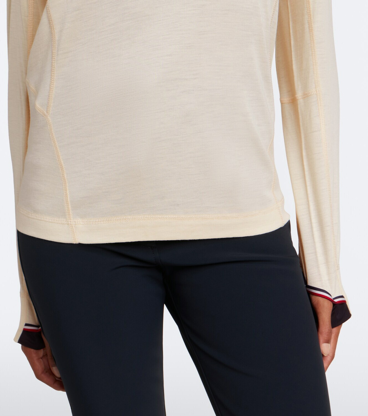 Moncler Grenoble Wool and silk jersey ski top