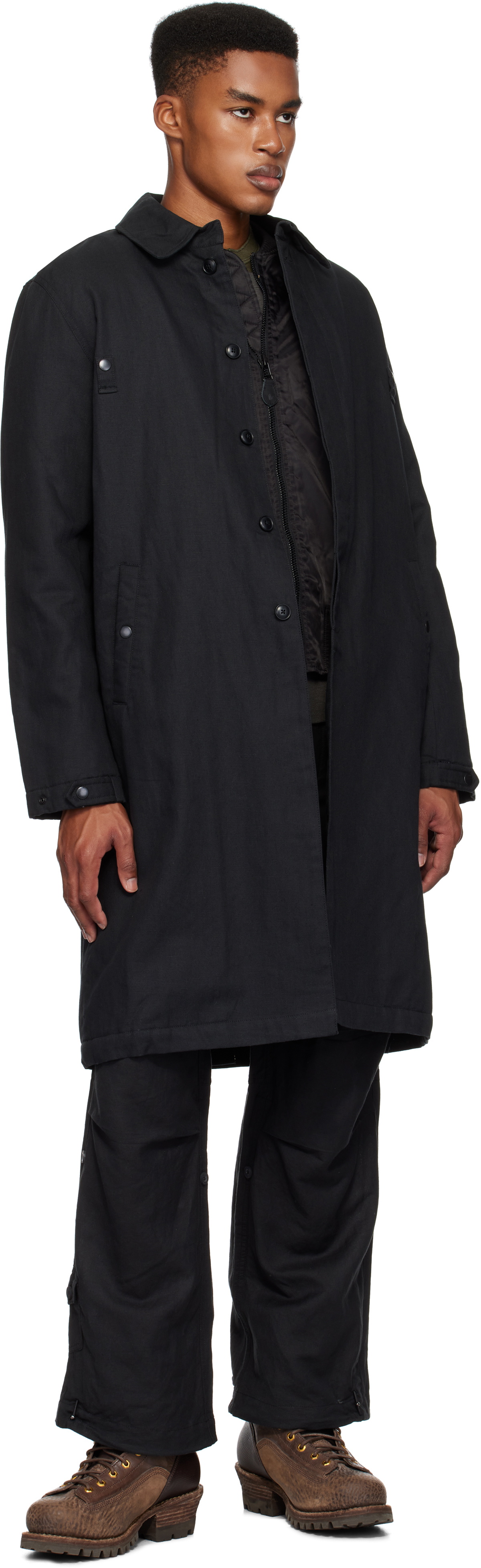 Maharishi Black 5337 DPM: Bonsai Sparse MA Mac Coat Maharishi