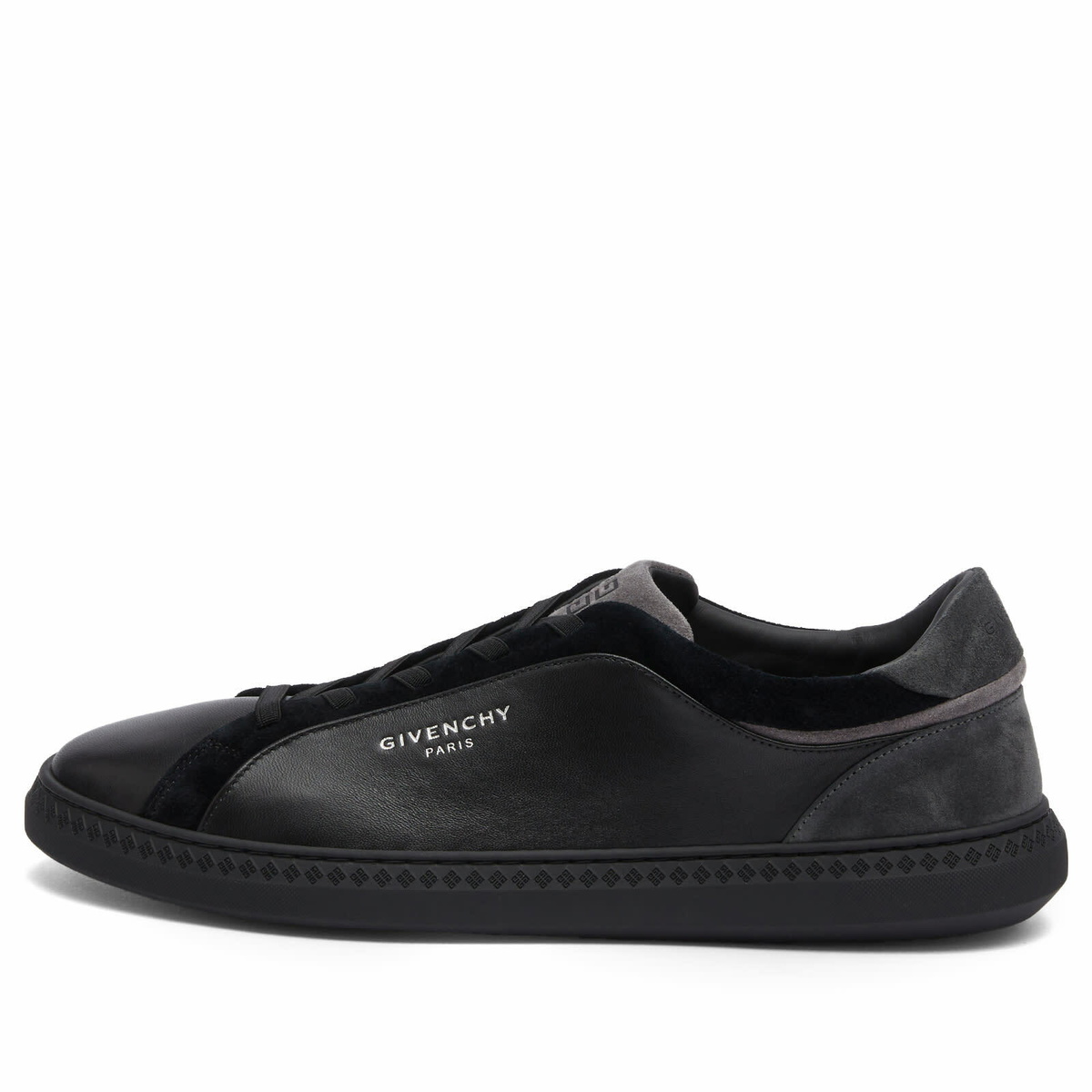 Givenchy Men's G Set Low Top Elastic Sneakers in Black/Grey