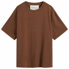 KA_YO_Prototype Men's Boxy Graphic T-Shirt in Burnt Wine