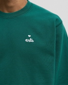 Arte Antwerp Small heart and logo crewneck Green Mens Sweatshirt
